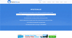 Desktop Screenshot of mysitevalue.eu
