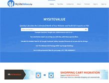 Tablet Screenshot of mysitevalue.eu